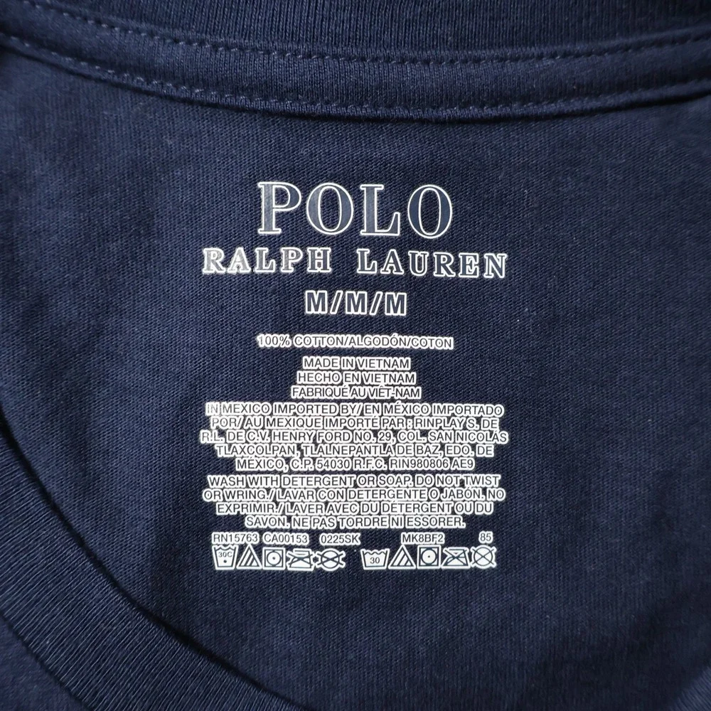 Polo Ralph Lauren Pajama Set Mens M Blue Grey Polo Bear Winter Preppy $99 NWT
